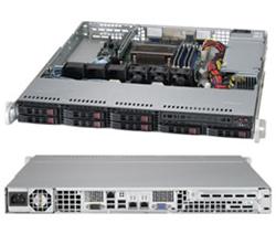 SUPERMICRO 1U server 1x LGA1150, iC222, 4x DDR3 ECC, 8x SATA HS LSI2308, (2,5"),330W, IPMI