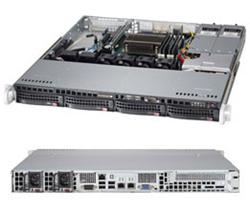 SUPERMICRO 1U server 1x LGA1150, iC224, 4x DDR3 ECC, 4x SATA HS (3,5"), 2x400W,IPMI