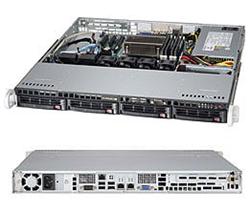 SUPERMICRO 1U server 1x LGA1150, iC224, 4x DDR3 ECC, 4x SATA HS (3,5"), 350W,IPMI