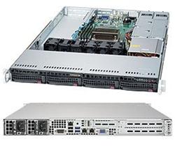 SUPERMICRO 1U server 1x LGA1151, iC236, 4x DDR4 ECC, 4x 3.5" HS SATA3, 2x500W (80+ Platinum), IPMI, WIO