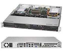 SUPERMICRO 1U server 1x LGA1151, iC236, 4x DDR4 ECC, 4x 3.5" HS SATA3, 4x LAN, 350W, IPMI