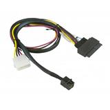 SUPERMICRO 55cm MiniSAS HD SFF-8643 to U.2 PCIE SFF-8639 with Power Cable