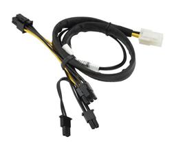 SUPERMICRO 8-pin to two 6+2 Pin 12V GPU 40cm Power Cable