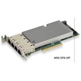 SUPERMICRO AOC-STG-I4T Quad 10Gb/s RJ45, PCI-E 3.0 8x (8GT/s) Card, LP