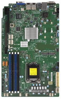 SUPERMICRO MB 1xLGA1151 (Xeon E3-21xx,i3), C246, 4xDDR4, 6xSATA3, 2xM.2, 2xPCIe3.0 (x16/x4), VGA, 2x LAN,IPMI