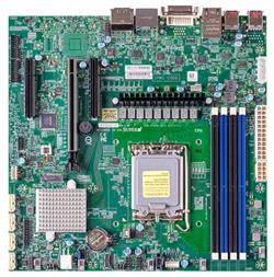 SUPERMICRO MB LGA1700 (core 12g), Q670E,4xDDR5,8xSATA3,M.2, PCIe5.0 x16, 2x PCIe4.0 x4, HDMI,2xDP,DVI,Audio,2x 2.5GLAN