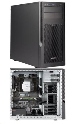 SUPERMICRO Mid-Tower 6x 3,5" + 4x 2,5" int. HDD, 2x 5,25", 750W (80Plus Gold)