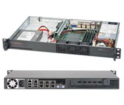 SUPERMICRO mini1U server Atom 2758, DDR3 ECC, 1x HDD SATA (3,5") nebo 4x (2,5"), 7xLAN, 200W