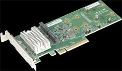 SUPERMICRO PCIe x8 Hybrid M.2 NVMe/SATA SSD RAID Card for X11, X12, H11 & H12