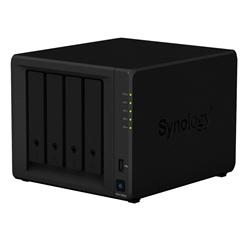 Synology DiskStation DS418play, 4-bay NAS, CPU DC Celeron J3355 64bit, RAM 2GB, 2x USB 3.0, 2x GLAN