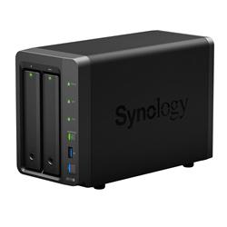Synology DiskStation DS718+, 2-bay NAS, CPU QC Celeron J3455 64bit, RAM 2GB, 3x USB 3.0, 1x eSATA, 2x GLAN