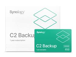 Synology Licence C2 Backup, 500GB na 1 rok, záloha všech zařízení se systémem Windows do cloudu