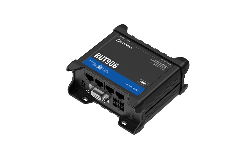 Teltonika RUT906 Průmyslový 4G LTE Wi-Fi Router, RS232 a RS485, GPS