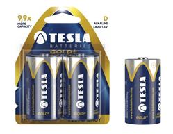 Tesla alkalické GOLD+ baterie D R20, 2pcs/pack