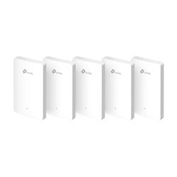 TP-link EAP615-Wall Dual-Band AP Wi-Fi 6 AX1800, 4x1G, int. antény, PoE, Omada SDN, nástěnný, 5ks