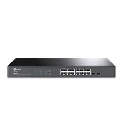 TP-LINK JetStream™ 16-Port Gigabit Smart Switch with 2 Gigabit SFP SlotsPORT: 16× Gigabit RJ45 Ports, 2× Gigabit SFP S