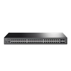 TP-LINK "JetStream™ 48-Port Gigabit L2+ Managed Switch with 4 SFP SlotsPORT: 48× Gigabit RJ45 Ports, 4× Gigabit SFP Slo