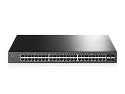 TP-LINK T1600G-52PS JetStream 48-port Gigabit PoE+ Smart Switch, 48x GLAN + 4x SFP, 384W PoE budget