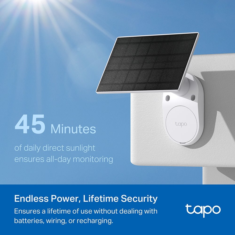 TP-link Tapo C410 KIT, Chytrá bezdrátová bezpečnostní kamera + solární panel, 3Mpx