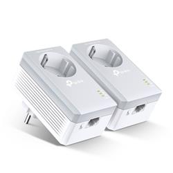 TP-LINK TL-PA4010PKIT AV600 Passthrough Powerline KIT,Qualcomm, 1 Fast port,600Mbps Powerline