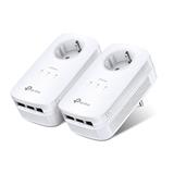 TP-LINK TL-PA8030PKIT AV1300 Passthrough Powerline KIT,Qualcomm, 3 Gigabit Ports, 1300Mbps Powerline , 2*2 MIMO