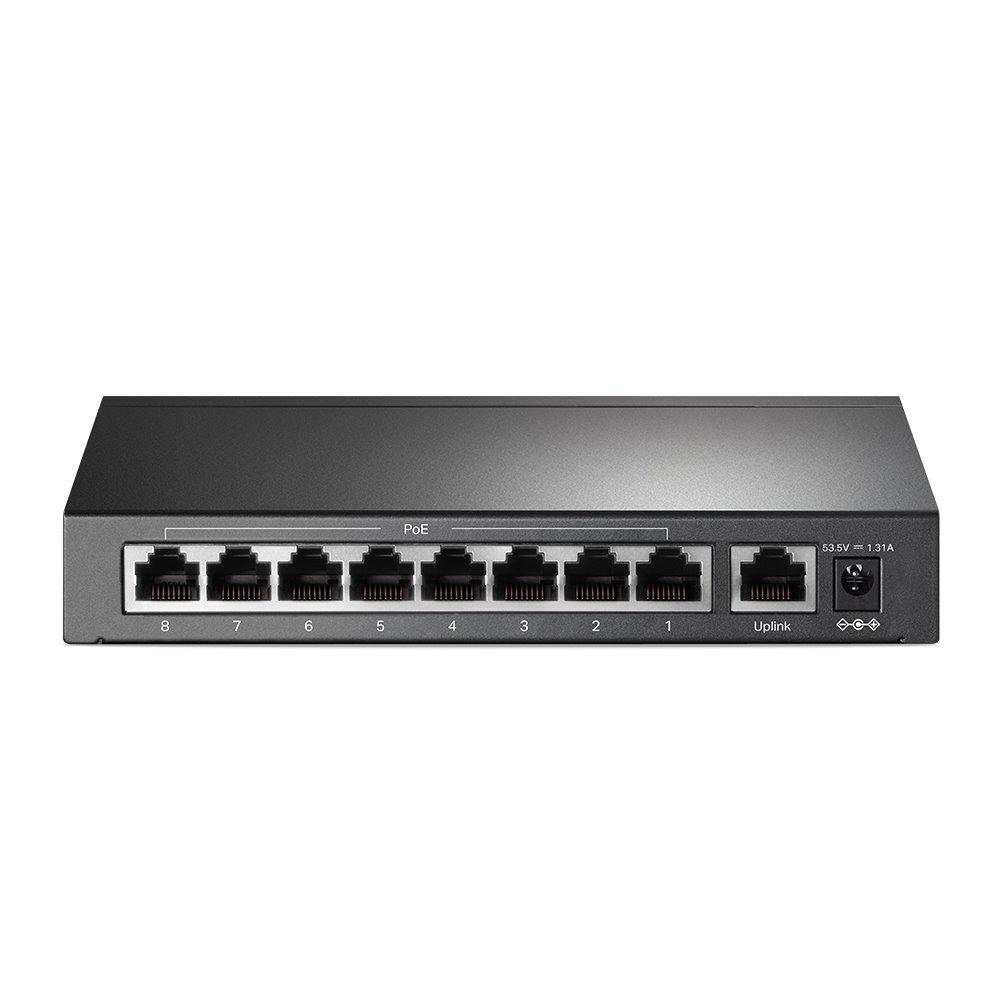 TP-link TL-SF1009P Switch 9x 10/100M, 8x PoE+ (65W), Unmanaged, Desktop