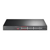TP-link TL-SL1226P Switch 24x 10/100M, 2G, 1 Combo SFP, 24x PoE+ (250W), Rack