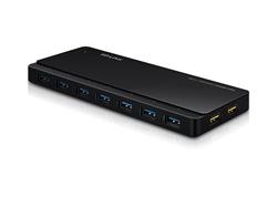 TP-LINK UH720, 7 ports USB 3.0 Hub, Desktop, 2x nabíjecí port a 12V/2.4A power adapter included