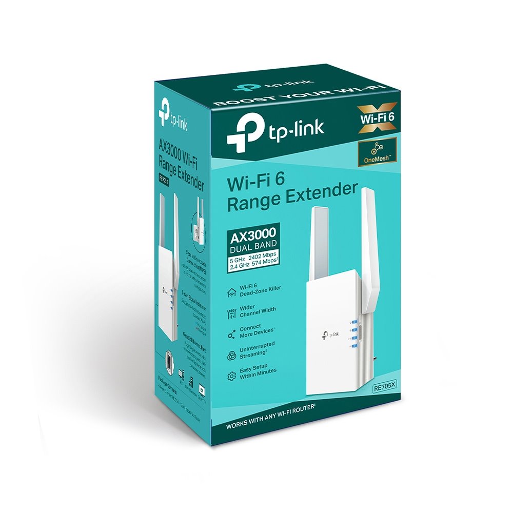 TP-Link wifi extender RE705X WiFi 6 AP/Extender/Repeater