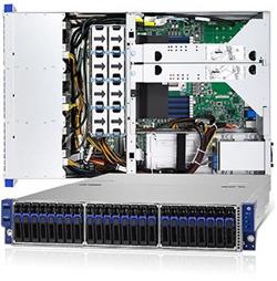 TYAN Transport SX 2U server Epyc 7351, 16x DDR4 ECC R, 24+2x 2,5" (26 SATA,8 U.2), 2x770W, 2x1Gb LAN + OCP, IPMI