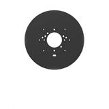 Ubiquiti Gang Box Mounting Plate 4 Octagon, 3.5 Round, 4 Square, Single, 4 Round, and European, black