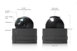 Ubiquiti IP kamera UniFi Protect UVC-G5-Dome-Ultra-B, indoor, 4Mpx, IR, PoE napájení, LAN 100Mb, černá