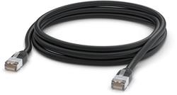 Ubiquiti Patch kabel, venkovní, STP, Cat.5e, 3m, černá