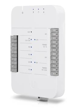 Ubiquiti Přístupový systém, rozbočovač/kontroler, 1x PoE++ 802.3bt vstup, 3x PoE 802.3af výstup, 10x relé, DIN