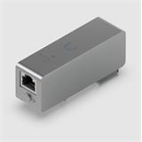 Ubiquiti Single-port Ethernet surge protector is DIN rail-mountable for indoor use, supporting up to PoE++ and 10GbE dat