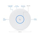 Ubiquiti U7-Pro-XG, Ceiling-mounted 6-stream WiFi 7 AP with 10/5/2.5/1 GbE support, bílý.