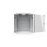 Ubiquiti UniFi 12U nástěnný rackový rozvaděč, výklopný, skleněné dveře