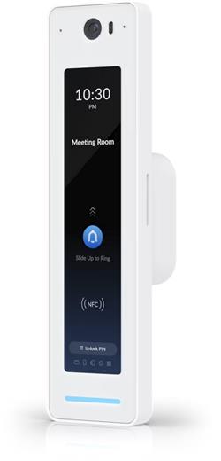 Ubiquiti UniFi Přístupová čtečka karet a intercom G2 Professional, NFC, PoE, PIN, LCD, IP55 rezistance, bílá