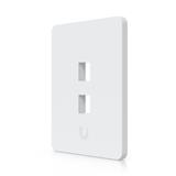 Ubiquiti UniFi univerzální vertikální nástěnná zásuvka, 2 porty pro keystone, přetíratelný kryt, balení 4 ks