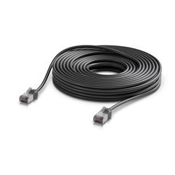 Ubiquiti UniFi Venkovní patch kabel C6A, ultra tenký a odolný stíněný kabel pro 10 GbE, 15m, Černá
