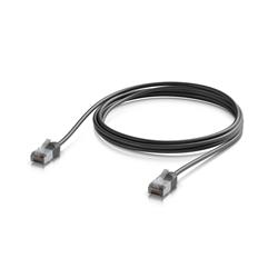Ubiquiti UniFi Venkovní patch kabel C6A, ultra tenký a odolný stíněný kabel pro 10 GbE, 2m, Černá