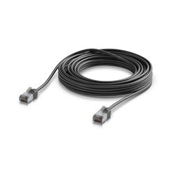 Ubiquiti UniFi Venkovní patch kabel C6A, ultra tenký a odolný stíněný kabel pro 10 GbE, 8m, Černá