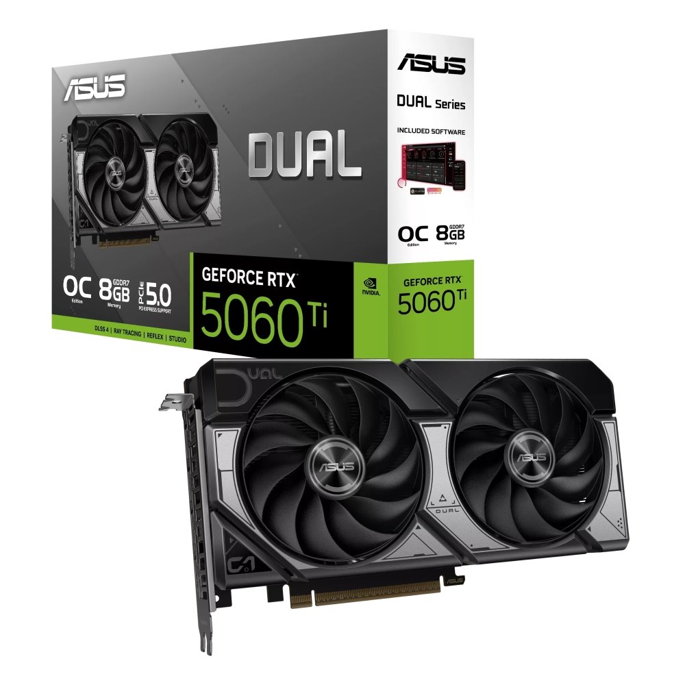 VGA ASUS Dual GeForce RTX 5060 Ti 8GB GDDR7 OC