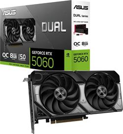 VGA ASUS DUAL RTX5060 OC 8GB/128-bit GDDR7 HDMI 3xDP