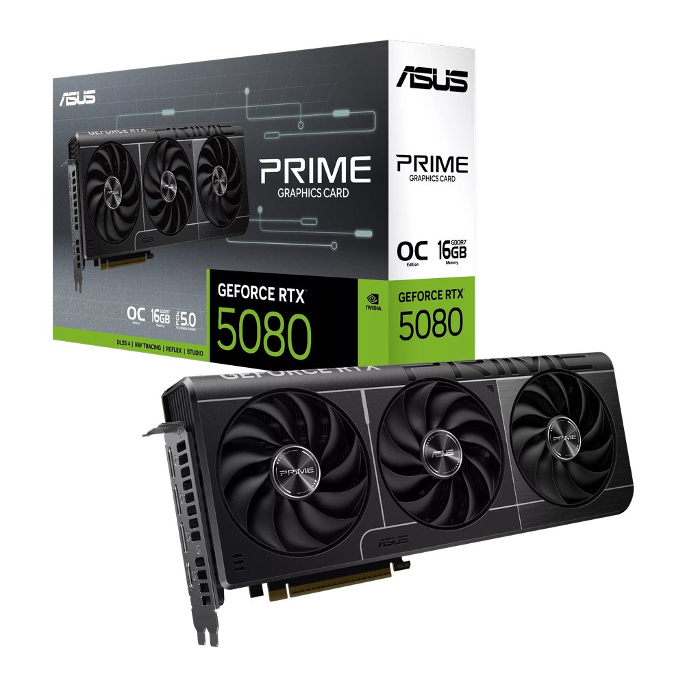 VGA ASUS Prime GeForce RTX 5080 EVO 16GB GDDR7 OC