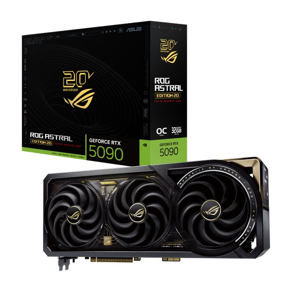 VGA ASUS ROG Astral Platinum GeForce RTX 5090 Edition 20 32GB GDDR7 AMOLED