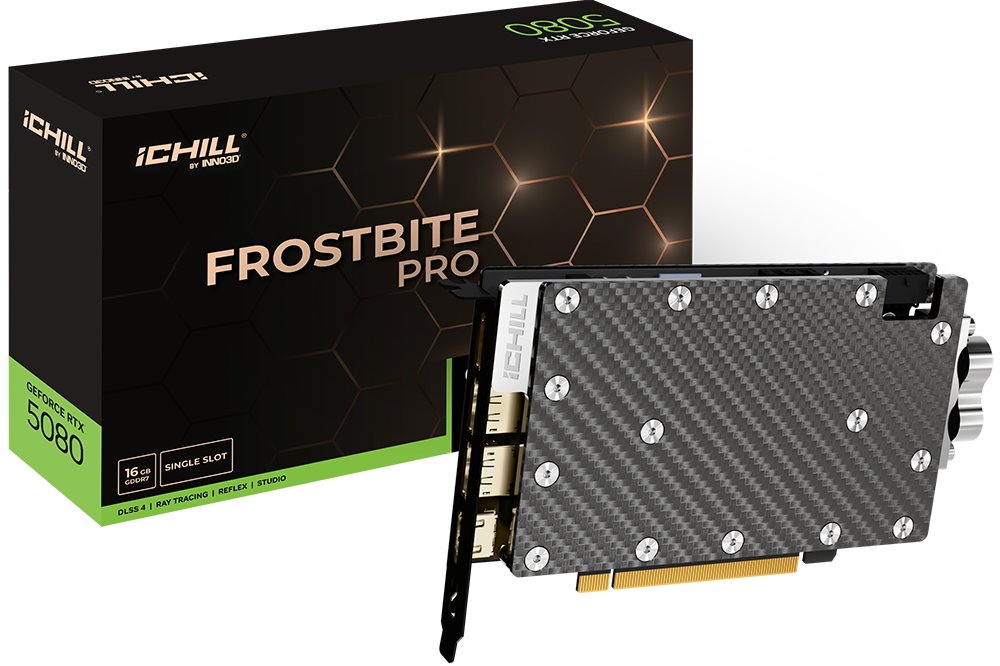 VGA INNO3D NVIDIA GeForce RTX 5080 iChill FROSTBITE PRO 16GB GDDR7