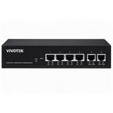 Vivotek AW-GEL-065A-060 Lite Switch, 4× GE PoE + 2× GE, 802.3af/at, PoE 60W, VLAN, dosah 250 m, managed