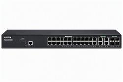 Vivotek AW-GEV-288A-370 Switch, 24× GE PoE + 4× GE/SFP Combo, 802.3af/at, PoE 370W, managed