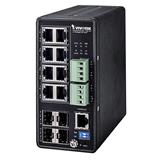 Vivotek AW-IHT-1271 průmyslový PoE Switch, Gigabit Ethernet, SFP uplinky, DIN, -40 až 75 °C, managed